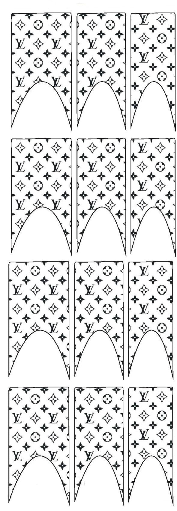 Nail Decals, LV Nail Art, Waterslide Decals, Beauty Basics