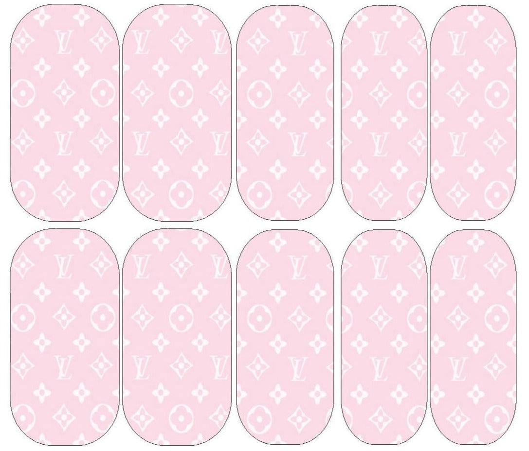 Decals - Pink LV Print