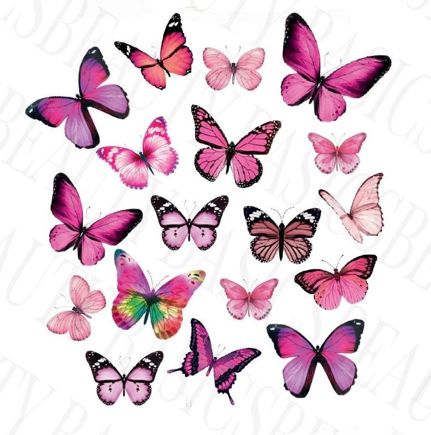 Decals - Pink Butterflies