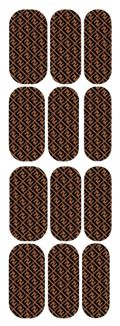 Nail Decals, Fendi Nail Art, Waterslide Decals, Beauty Basics